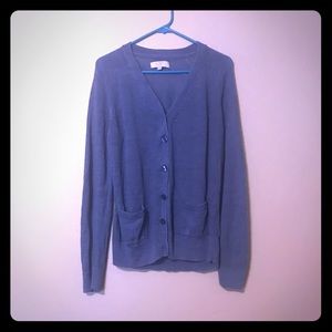 Blue lightweight knit cardigan!